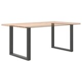 thumbnail of Helloshop26 - Set aus 2 extrem stabilen verstellbaren U-förmigen Esstischbeinen 90 x 72-73 cm modernes Design anthrazitfarbener 02_0057434