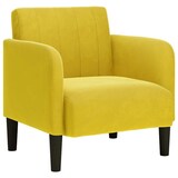 thumbnail of vidaXL Sessel mit Armlehnen Gelb 54 cm Samt
