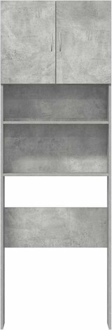 thumbnail of vidaXL Waschmaschinenschrank Betongrau 64x24x190 cm Holzwerkstoff