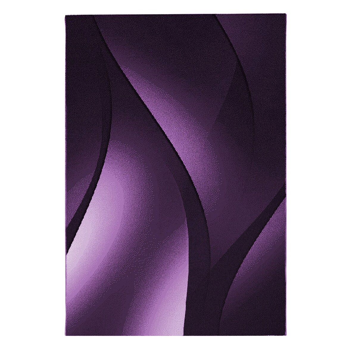 Teppich Wohnzimmer Ombre Pflegeleicht Waschbar Strapazierfähig Schlafzimmer OEKO-TEX Violett 280x370 cm Gekettelt – INN von Kadima Design