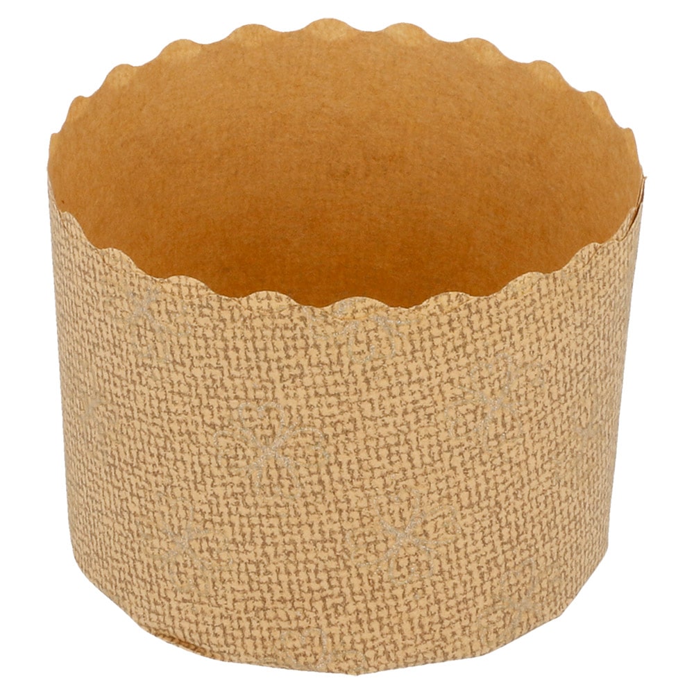 Moldes Cocción Panettone  Ø 6X4,5 Cm Marrón Celulosa (2000 Unidades)