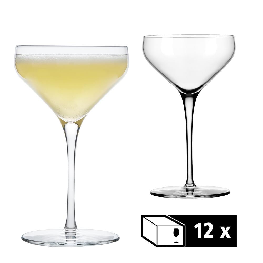 Libbey 12er Set Coupe Gläser -PRISM- 237 ml, Ø 10 cm, H: 16,5 cm