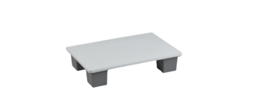 Mc Ristorazione, Pallet, PP, 60x40x12 cm., Bianco