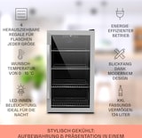 thumbnail of Beersafe 4XL Kühlschrank 124 Liter 4 Böden Panoramaglastür Edelstahl Silber