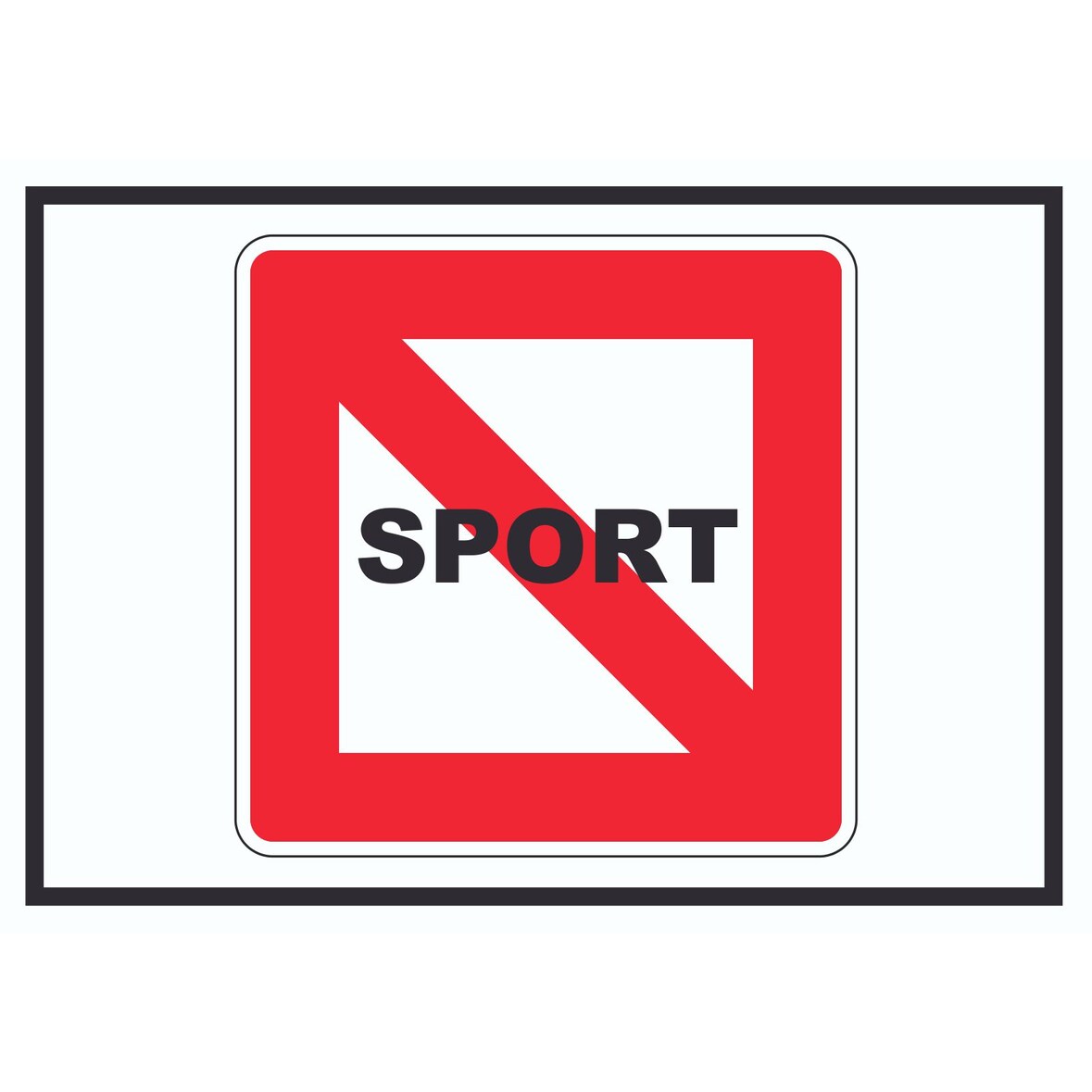 Fahrverbot für Sportboote Symbol Sportfahrzeuge verboten A0 (841x1189mm)