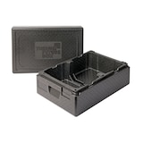 thumbnail of Thermo Future Box, Ice Cream +2, Isolierbox schwarz, hoher Deckel, für 2 breite Eisbehälter 360 x 250 mm, robust, nachhaltig aus EPP