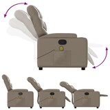 thumbnail of vidaXL Massagesessel mit Aufstehhilfe Cappuccino-Braun Kunstleder
