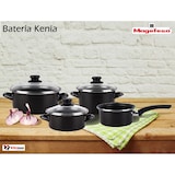 thumbnail of Magefesa Batería de Cocina 7 piezas, Inducción, Antiadherente, Libre PFOA, Acero Vitrificado, libre PFOA Negro 1103075