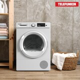 thumbnail of Telefunken T-WP-7-1-W Trockner, 7 kg Wärmepumpentrockner mit 15 Programmen, Startzeitvorwahl & Knitterschutz, weiß