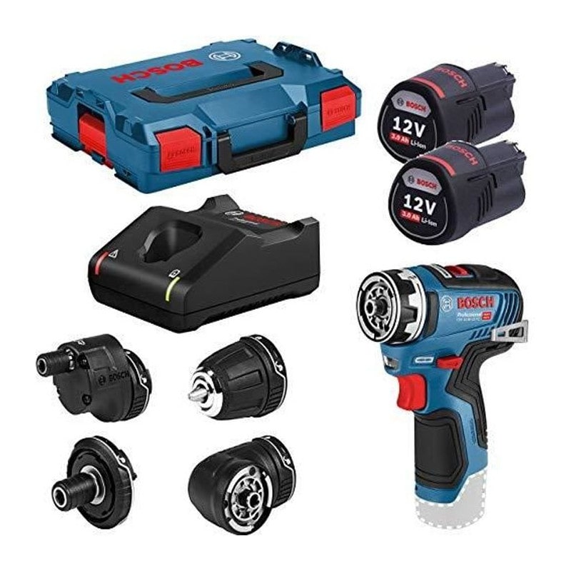 Bosch GSR 12V-35 FC 1750 RPM Ohne Schlüssel 590 g Schwarz, Blau, Rot
