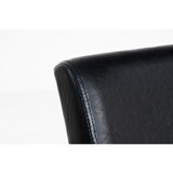 thumbnail of Esszimmerstuhl DALAN - Kunstleder Schwarz 41x47x91 cm Dunkelbraun | Essstühle Esszimmerstühle Küchenstühle Wohnzimmerstühle