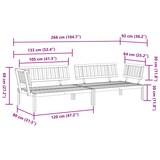 thumbnail of vidaXL Garten-Ecksofas aus Paletten 2 Stk. Massivholz Akazie