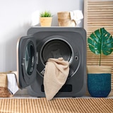 thumbnail of Wäschetrockner Wandmontage 3/4 kg 850 W 6 Programme UV-Desinfektion Überhitzungsschutz in Grau 60x70x20 cm für effiziente und platzsparende Trocknung