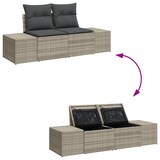 thumbnail of vidaXL 9-teiliges Garten-Sofa-Set mit Kissen Grau Poly-Rattan