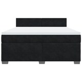 thumbnail of vidaXL Boxspringbett mit Matratze Schwarz 180x200 cm Samt