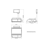 thumbnail of MILLIOT - Balance homologuée poids-prix avec ticket et colonne, portée 6/15 kg, précision 2/5 g, plateau 240x370 mm