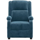 thumbnail of vidaXL Elektrischer Massagesessel Blau Samt
