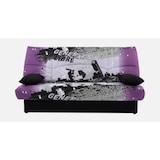 thumbnail of Banquette clic-clac - 3 places – Coton Parcours Mauve– 190 x 92 x 96 cm – DREAM CONFORTEAM