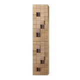 thumbnail of MOVEA Hochschrank 160cm 2 Türen Grifflos Softclose Reversibel Helle Eiche Multiplex Eschenfurnier Blockmuster