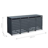 thumbnail of 4gardenz® Kliko Ombouw 4 kliko - Afvalbak-ombouw- Containerombouw Weerbestendig - Houtlook