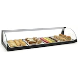thumbnail of MBH - Vetrina espositiva neutra professionale Snack 84 cm vetri curvi. Espositore neutro con LED porta brioches per bar e pasticceria.