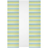 thumbnail of Schiebegardine Elena 3er Set Gestreift (190) ohne Zubehör Petrol Grün