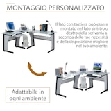 thumbnail of TAVOLO SCRIVANIA Computer Postazione Angolare PC Ufficio Mod. OFFICE by Yelloo