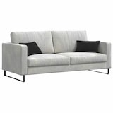 thumbnail of vidaXL Sofa Kussens 2 pcs Zwart 50 x 30 cm Katoen Stof