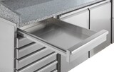 thumbnail of GastroHero Pizzatisch ECO 2-7 mit Granit-Arbeitsplatte Kühltisch 2 Türen 7 Schubladen Pizza Vorbereitungstisch 2025x800 mm Umluftkühlung -2 bis +8 °C