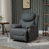 thumbnail of HOMCOM Sillón Ergonómico Reclinable 150° Reposapiés Cojín Acolchado 97x96x105,5 Gris