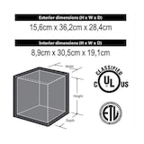 thumbnail of Master Lock L1200 Feuerfeste Sicherheitskassette, mit Zylinderschloss