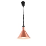 thumbnail of KBS infrarood verwarmingslamp geanodiseerd koper met lamp 275x275x250 mm 230V