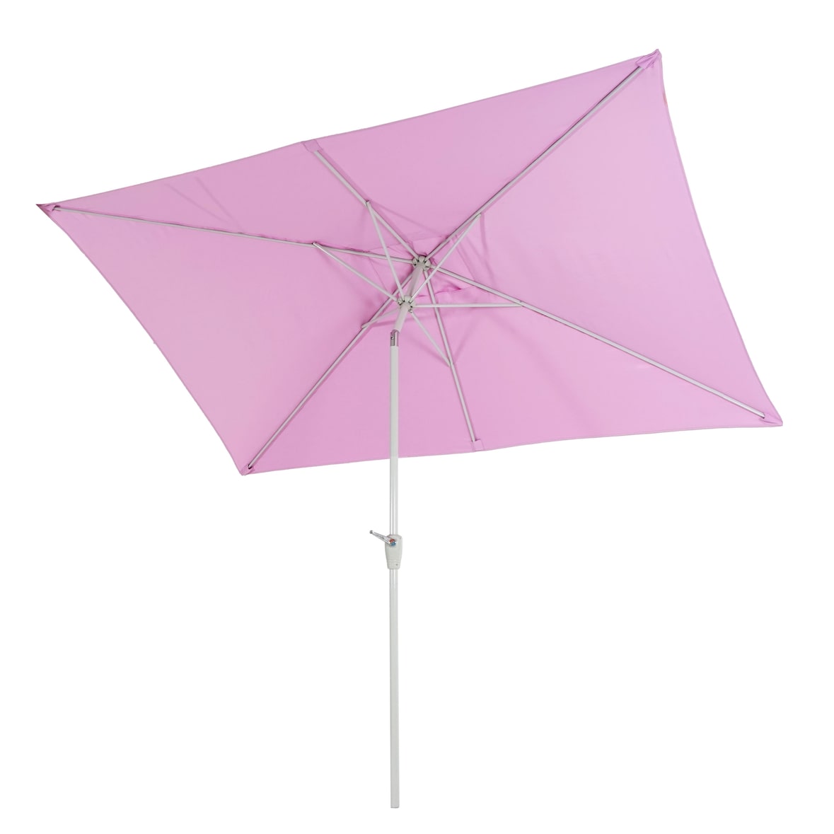 Sonnenschirm N23, Gartenschirm, 2x3m rechteckig neigbar, Polyester/Alu 4,5kg UV-Schutz 50+ ~ flieder