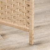 thumbnail of Biombo de 4 Painéis 160x170 cm Separador de Ambientes Dobrável com 2 Prateleiras de Exibição para Escritório Quarto Natural