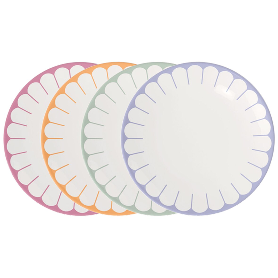 Villeroy & Boch Fleur Couleur Speiseteller-Set ø 26,6 cm 4-teilig