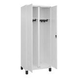 thumbnail of C+P Doppel-Spind Classic PLUS, Füßen, 2 Abteile, HxBxT 195x80x50cm, Zylinderschloss, Verkehrsweiß von PROREGAL