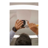 thumbnail of Plafón LED con ventilador NEPAL BLANCO Y MADERA de Mantra