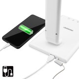 thumbnail of MONZANA® Schreibtischlampe Weiß USB Ladeanschluss Dimmbar Touch Tischlampe Bürolampe Nachttischlampe Leselampe