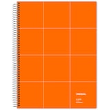 thumbnail of Caderno de capa dura A5 Unequal Grid laranxa