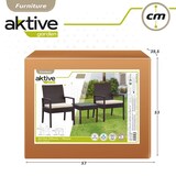 thumbnail of Conjunto muebles terraza con sillones y mesita ratán Aktive