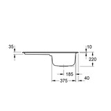 thumbnail of Villeroy&Boch Rechteckiges Spülbecken, Küchenspüle mit Abtropffläche Architectura 50 Weiß Alpin 86x51cm,3350 01 R1