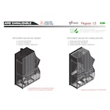 thumbnail of TJ - Estufa de Pellets Canalizable de Pasillo Modelo Pegaso de 12 kW - Color Blanco
