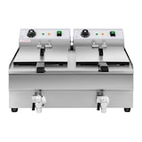 thumbnail of Helloshop26 - Fritadeira elétrica profissional para restaurantes 2 x 10 litros torneiras de drenagem 14_0001786