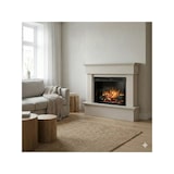 thumbnail of TORMES - Vrijstaande LED elektrische haard - 66 cm - Kasjmier - 108 x 93 x 33,5 cm