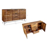 thumbnail of FineBuy Sideboard 160 cm Kommode Türen & Schubladen Anrichte Massivholz Schrank