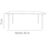 thumbnail of Resol NEW FLASH Mesa Rectangular Interior, Exterior 160x90 Areia