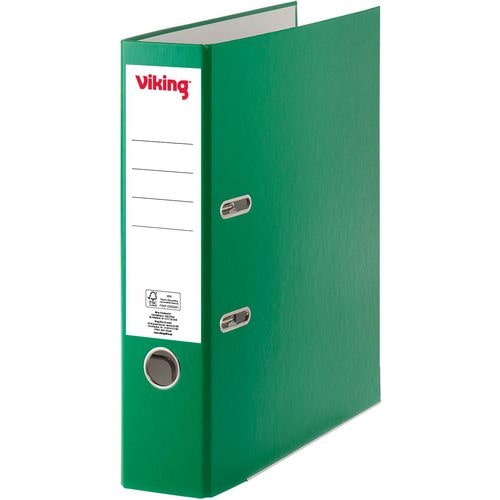 Viking Premium Ordner Breit DIN A4 75 mm Dunkelgrün 2 Ringe Kunststoff Matt Hochformat