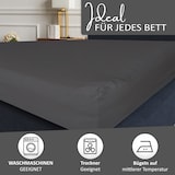 thumbnail of Spannbettlaken Boxspringbett 100% Baumwolle 180-200x220 cm Anthrazit