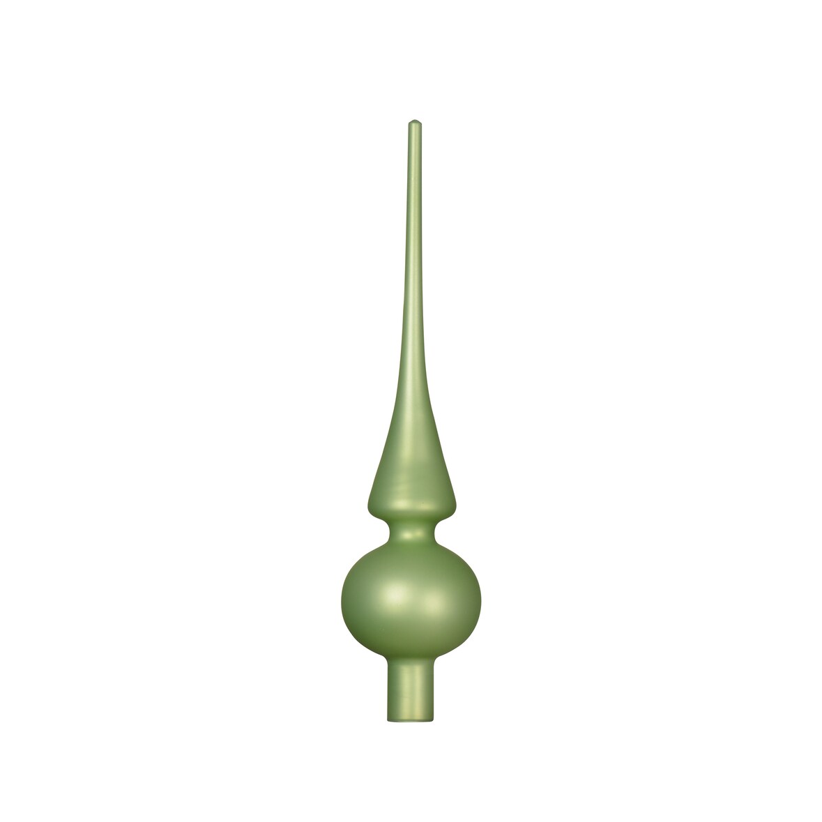 Christbaumspitze Glas 26cm - Grüntee matt