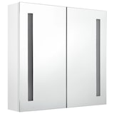 thumbnail of Helloshop26 - Badezimmerschrank mit LED-Spiegel Hochglanzweiß 62 x 14 x 60 cm Hochglanzweiß 02_0006583